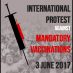 INTERNATIONAL PROTEST AGAINST MANDATED VACCINES